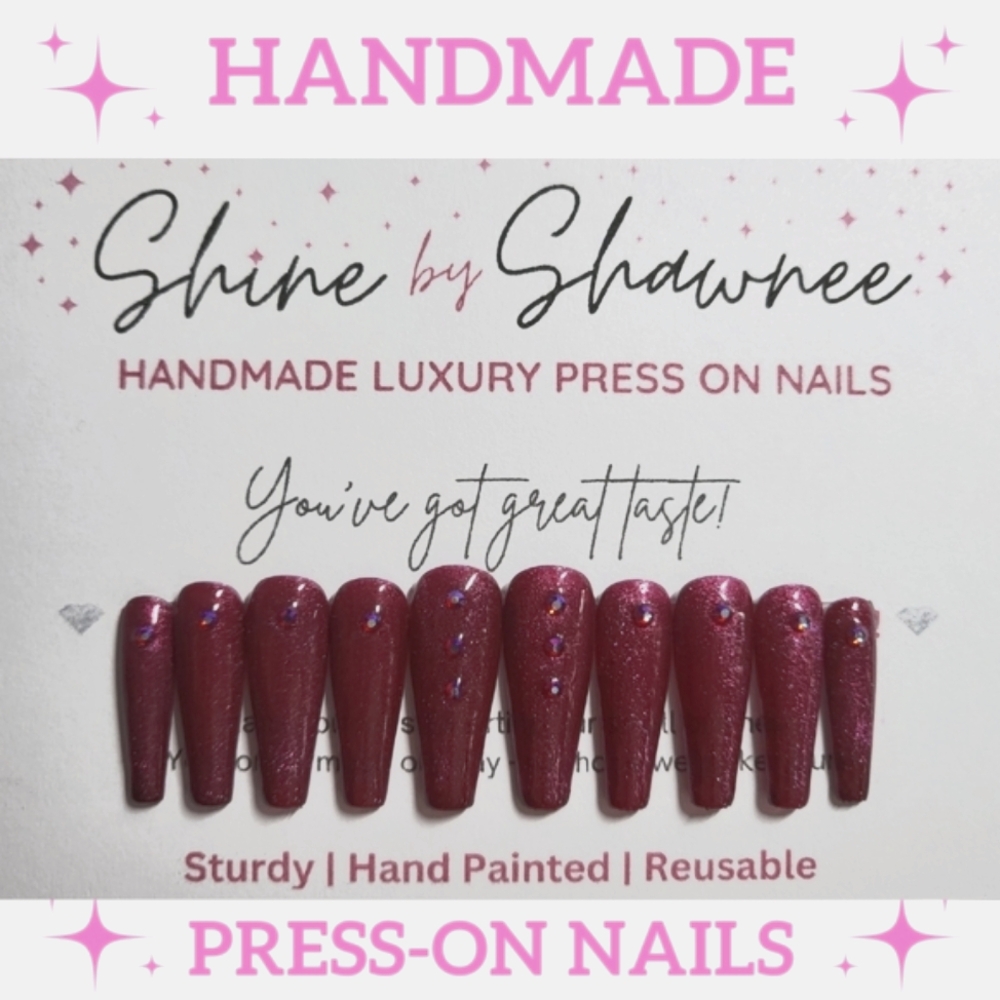 Handmade Luxury Press-On Nails | Sturdy & Reusable | Thousand Wishes